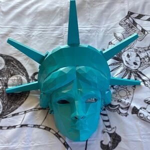 Statue of Liberty Mask 3D Printed